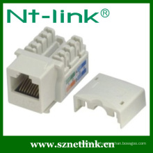 Netlink Schnelle Produktionsfabrik Niedriger Preis Cat5e Dual IDC UTP RJ45 Keystone Jack mit Staubschutz